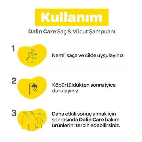 Dalin Care Saç ve Vücut Şampuanı 400 ml - 3