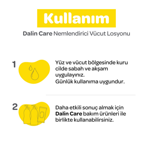 Dalin Care Nemlendirici ve Besleyici Bakım Losyonu 500 ml - 8