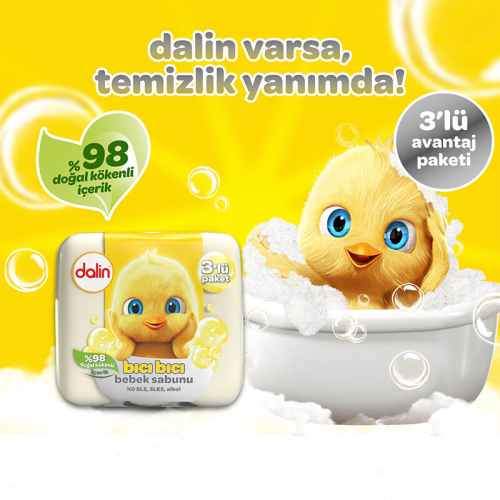 Dalin Klasik Bebek Sabunu 3x75 gr - 2