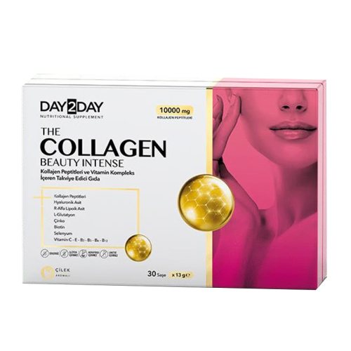 Day2Day The Collagen Beauty Intense Çilek Aromalı Takviye Edici Gıda 30 Saşe - Day2Day