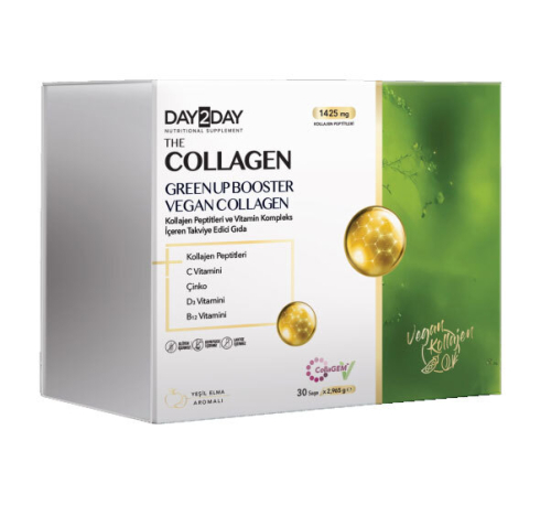 Day2Day The Collagen Green Up Booster 30 Saşe - Yeşil Elma Aromalı - 1