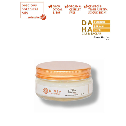 Densa Essential Soğuk Sıkım Shea Butter Yağı 50 ml - 3