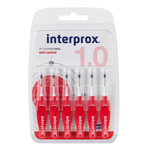 Dentaid INTERPROX 4G MiniConical Blister 6'lı - Kırmızı - N31195 - 1