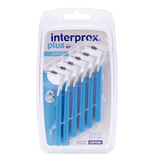 Dentaid INTERPROX Plus 2G Conical Blister 6 Adet - Mavi - Dentaid