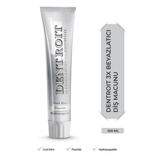 Dentroit 3X Ekstra Beyazlatıcı Diş Macunu 100 ml - 2