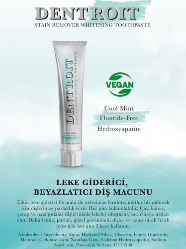 Dentroit Leke Giderici Beyazlatıcı Diş Macunu 100 ml - 3