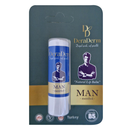 Deraderm Natural Lip Balm Man (Erkekler için) 5 gr - Deraderm