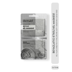 Dermokil Beyazlatıcı Etkili Beyaz Kil Maskesi 2 x 7,5 ml - 2