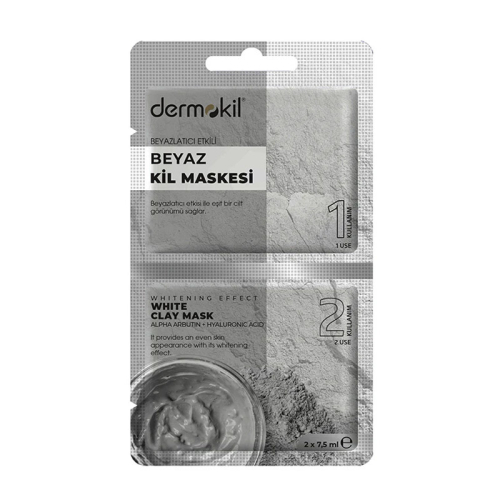 Dermokil Beyazlatıcı Etkili Beyaz Kil Maskesi 2 x 7,5 ml - Dermokil