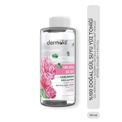 Dermokil Doğal Canlandırıcı Sıkılaştırıcı Gül Suyu 200 ml - 2