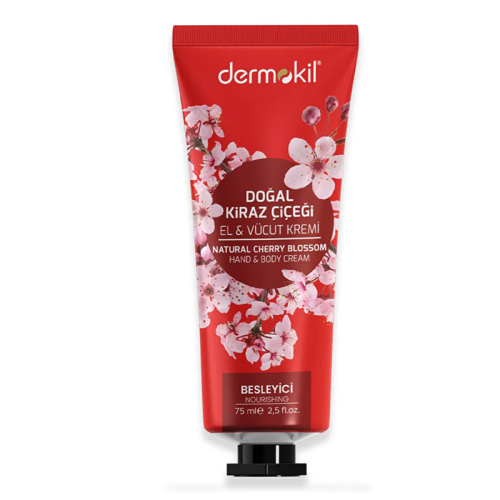 Dermokil Doğal Kiraz Çiçeği Özlü El ve Vücut Kremi 75 ml - Dermokil