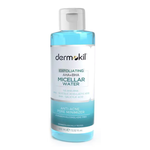 Dermokil Exfoliating Aha+Bha Niacinamide Micellar Makyaj Temizleme Suyu 400 ml - Dermokil