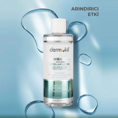 Dermokil Exfoliating Aha+Bha Niacinamide Micellar Makyaj Temizleme Suyu 400 ml - 2