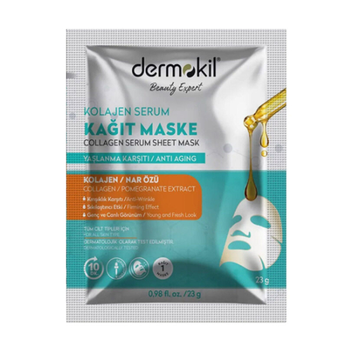 Dermokil Kil ve Kolajen İçerikli Serum Kağıt Maske 23 g - Dermokil