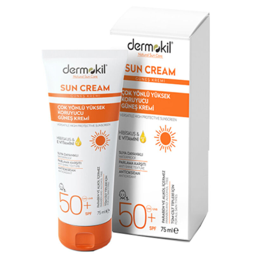 Dermokil Sun Cream Çok Yönlü Yüksek Koruyucu Güneş Kremi Spf50 75 ml - Dermokil