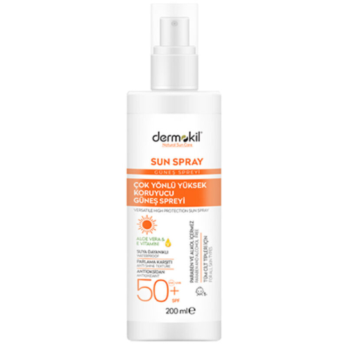 Dermokil Sun Spray Çok Yönlü Güneş Koruyucu Spf50 200 ml - Dermokil