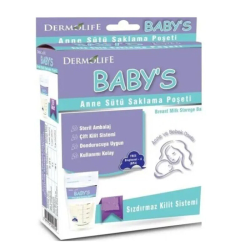 Dermolife Babys Anne Sütü Saklama Poşeti 20 Adet - Dermolife