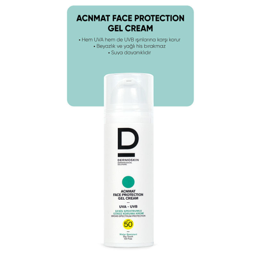 Dermoskin Acne Mat Spf50+ Güneş Koruyucu Jel Krem 50 ml - 2