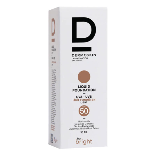 Dermoskin Be Bright SPF50+ Likit Fondöten 33ml - Light - 3
