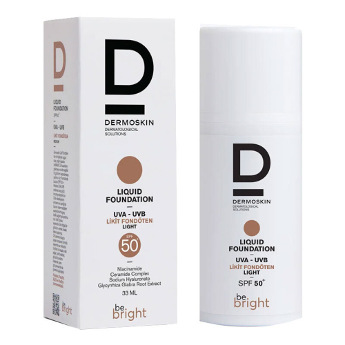 Dermoskin Be Bright SPF50+ Likit Fondöten 33ml - Light - 4