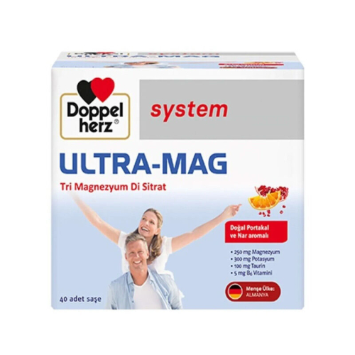 Doppel Herz System Ultra Mag Takviye Edici Gıda 40 Şase - Doppel Herz