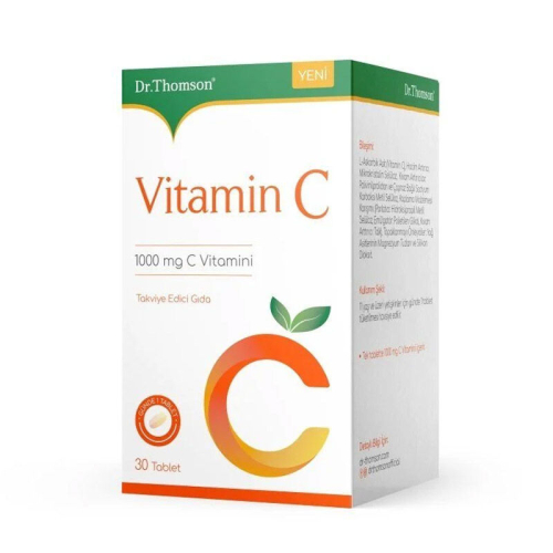 Dr.Thomson Vitamin C İçeren Takviye Edici Gıda 1000 mg 30 Tablet - Dr.Thomson
