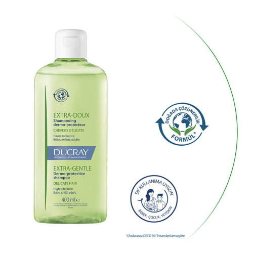 Ducray Extra Doux Sık Kullanım Şampuanı 400 ml - 4