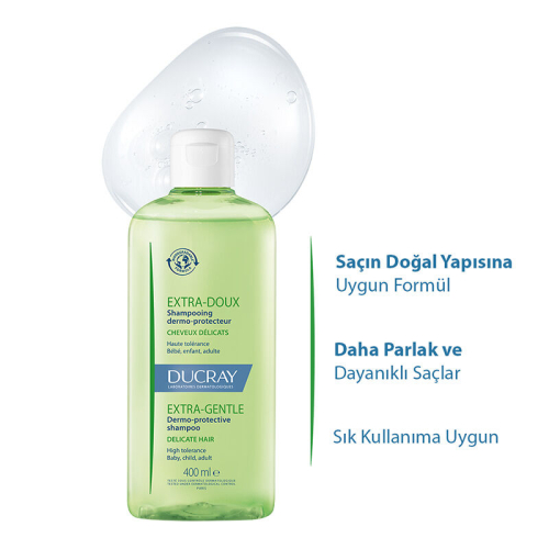 Ducray Extra Doux Günlük Şampuan 400 ml - 3