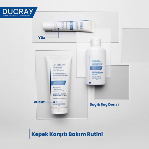 Ducray Kelual DS İnatçı Kepek Karşıtı Şampuan Hassas Saç Derisi için 100 ml - 4