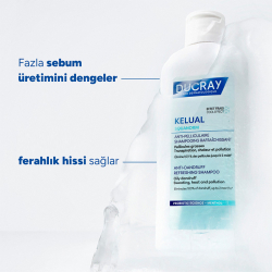 Ducray Kelual Squanorm Kepek Karşıtı ve Ferahlatıcı Şampuan 400 ml - 3