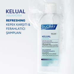 Ducray Kelual Squanorm Kepek Karşıtı ve Ferahlatıcı Şampuan 400 ml - 7