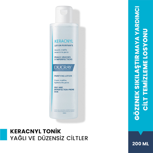 Keracnyl Yağlı ve Akneye Eğilimli Ciltler için Tonik 200 ml - Ducray