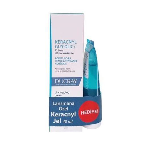 Ducray Keracnyl Glycolic+ Cream 30 ml + Keracnyl Jel HEDİYE 40 ml - Ducray