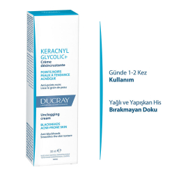 Ducray Keracnyl Glycolic+ Glikolik Asit İçeren Parlama Karşıtı Bakım Kremi 30 ml - 6