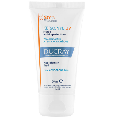 Ducray Keracnyl UV SPF50+ Yağlı Ciltler İçin Güneş Koruyucu 50 ml - Ducray