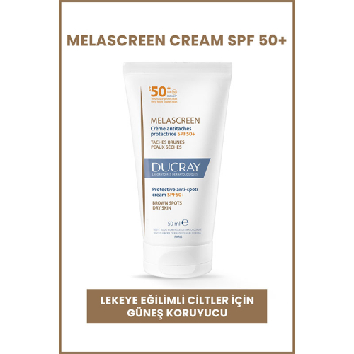 Ducray Melascreen UV Cream SPF 50+ Kuru Ciltler için Leke Karşıtı Güneş Kremi 50 ml - 2