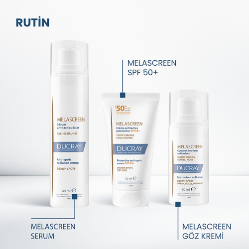 Ducray Melascreen UV Cream SPF 50+ Kuru Ciltler için Leke Karşıtı Güneş Kremi 50 ml - 4