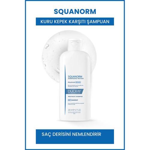 Ducray Squanorm Kuru Saçlar İçin Kepek Karşıtı Şampuan 200 ml - 2