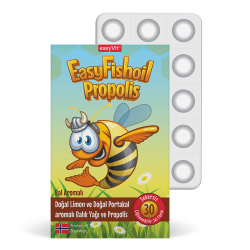 Easy Fish Oil Propolis 30 Çiğnenebilir Jel - Bal Aromalı - 1
