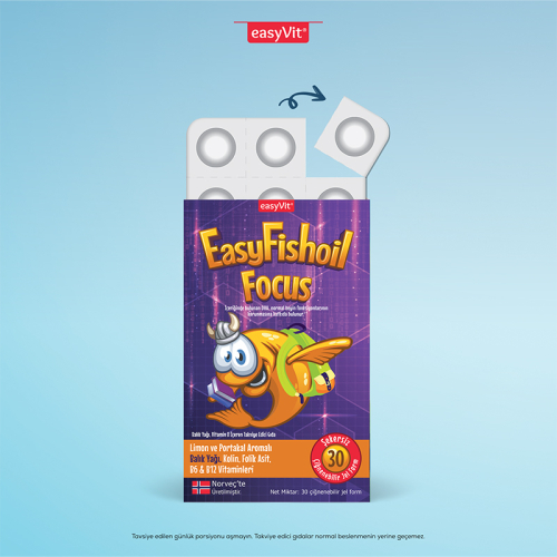 Easy Fish Oil Q Kids Çiğnenebilir 30 Tablet - 3