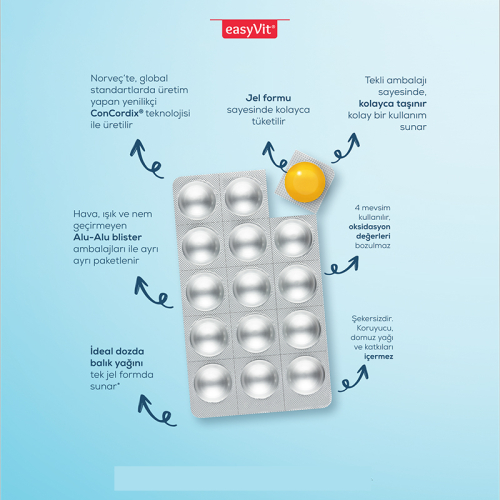 Easy Fish Oil Q Kids Çiğnenebilir 30 Tablet - 4