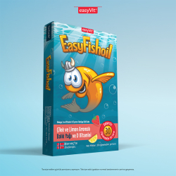 Easy Fish Oil Çilek ve Limon Aromalı Balık Yağı ve D Vitamini 30 Çiğnenebilir Jel - 2