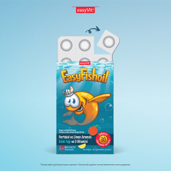 Easy Fish Oil Portakal ve Limon Aromalı Balık Yağı ve D Vitamini 30 Çiğnenebilir Form - 3