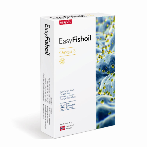 EasyFishoil Yetişkinler İçin Omega 3 30 Çiğnenebilir Jel Form - EasyVit