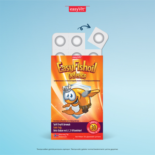 Easy Fish Oil Beta Glukan Çiğnenebilir 30 Jel Form - 4