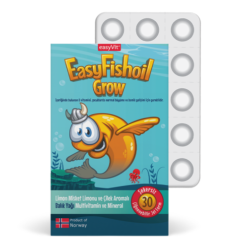 Easy Fish Oil Grow 30 Adet Çiğnenebilir Jel Form - 1