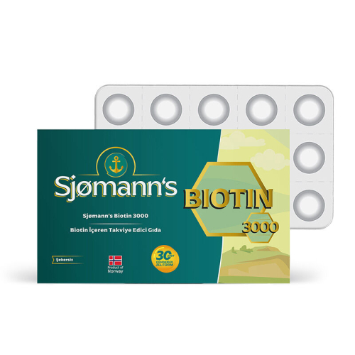 Sjomann’s Biotin 3000 İçeren Takviye Edici Gıda 30 Adet Çiğnenebilir Jel Form - EasyVit