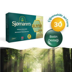 Sjomann’s Biotin 3000 İçeren Takviye Edici Gıda 30 Adet Çiğnenebilir Jel Form - 3