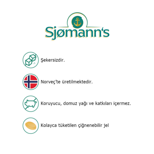 Sjomann’s CoQ10 100 mg İçeren Takviye Edici Gıda 30 Adet Çiğnenebilir Jel Form - 2