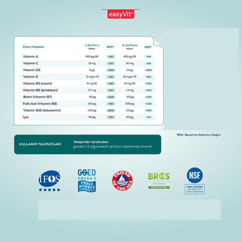 Sjomann’s Multivitamin İçeren Takviye Edici Gıda 30 Adet Çiğnenebilir Jel Form - 5
